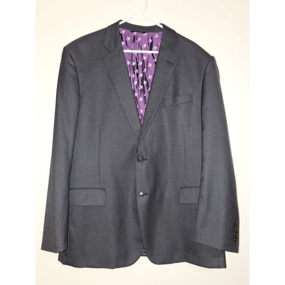 1818 Brooks Brothers 2 Button Suit Jacket/Sport Blazer Coat Charcoal Chest Sz 46